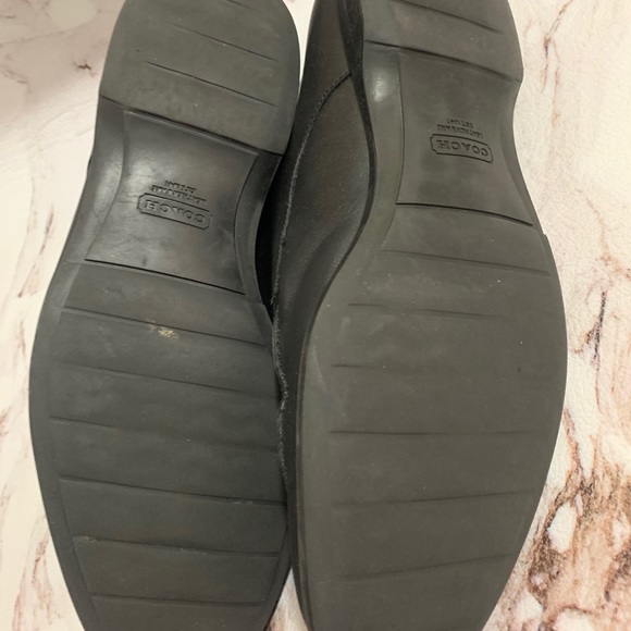 Coach Carleton Moc Toe Black Oxfords Shoes 10 - Picture 10 of 10